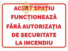 Indicatoare pentru autorizatia de securitate la incendiu